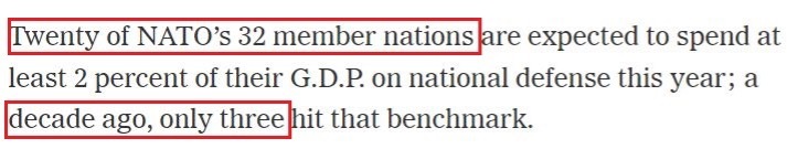 “美式拱火”持續(xù) 北約成員國(guó)成軍費(fèi)增長(zhǎng)大戶