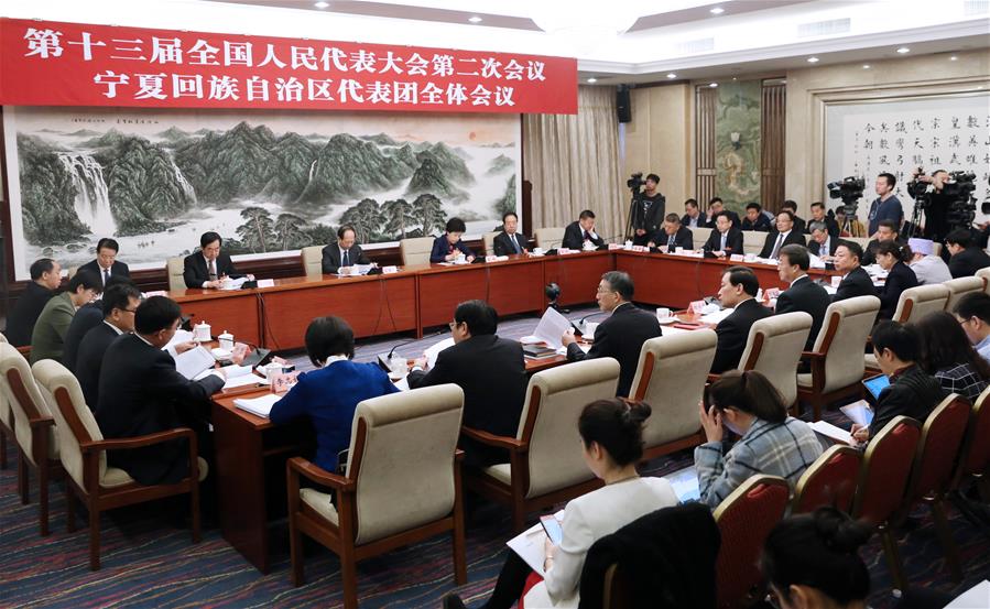 （兩會(huì)）（2）寧夏代表團(tuán)全體會(huì)議向媒體開(kāi)放